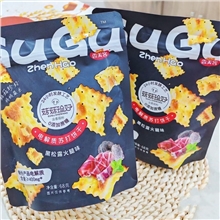 香美客 菇菇珍好苏打饼干80g（黑松露火腿）