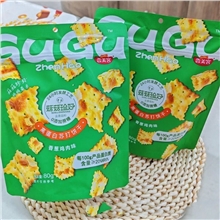 香美客 菇菇珍好苏打饼干80g（香葱鸡肉）不管退